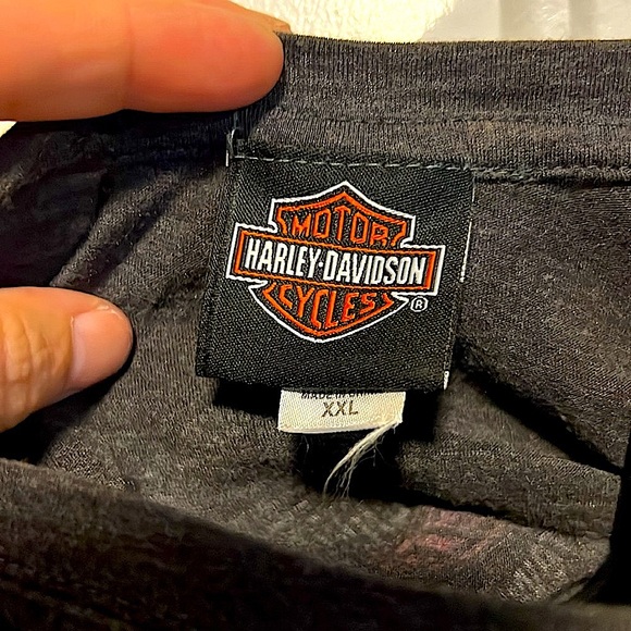 HARLEY-DAVIDSON 🏍️ GRAY COTTON SHORT SLEEVE JOHNSTOWN, PA T-SHIRT Women’s XXL - Picture 5 of 6
